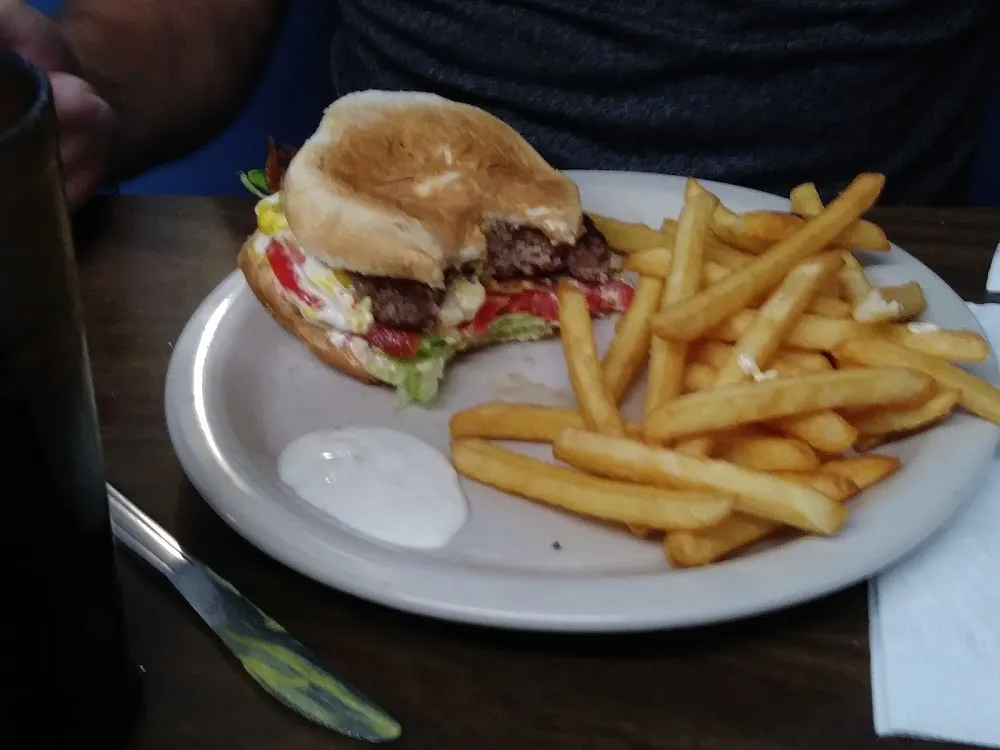Half Pound Cheese Burger with Crispy Fries